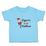 Toddler Clothes Pyper's 1St Christman with Santa Claus Toddler Shirt Cotton