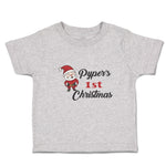 Toddler Clothes Pyper's 1St Christman with Santa Claus Toddler Shirt Cotton