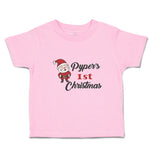 Toddler Clothes Pyper's 1St Christman with Santa Claus Toddler Shirt Cotton