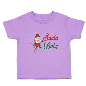 Toddler Clothes Santa Baby with Santa Claus Toddler Shirt Baby Clothes Cotton