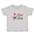 Toddler Clothes Santa Baby with Santa Claus Toddler Shirt Baby Clothes Cotton