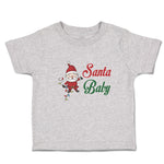 Toddler Clothes Santa Baby with Santa Claus Toddler Shirt Baby Clothes Cotton