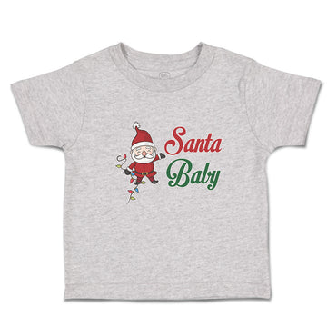 Toddler Clothes Santa Baby with Santa Claus Toddler Shirt Baby Clothes Cotton