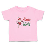 Toddler Clothes Santa Baby with Santa Claus Toddler Shirt Baby Clothes Cotton