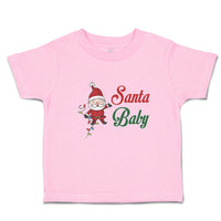 Toddler Clothes Santa Baby with Santa Claus Toddler Shirt Baby Clothes Cotton