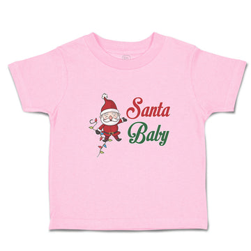 Toddler Clothes Santa Baby with Santa Claus Toddler Shirt Baby Clothes Cotton