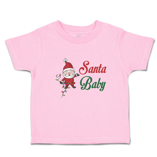 Toddler Clothes Santa Baby with Santa Claus Toddler Shirt Baby Clothes Cotton