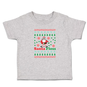 Toddler Clothes Santa Floss Dancing and Pine Trees with Hearts Toddler Shirt