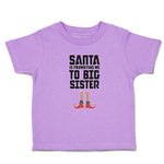 Toddler Clothes Santa Is Promoting Me to Big Sister Toddler Shirt Cotton