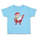 Toddler Clothes Santa Claus Wishing Merry Christmas with Gift Box Toddler Shirt