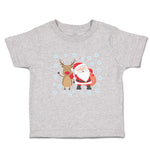 Toddler Clothes Santa Is Coming with Deer Toddler Shirt Baby Clothes Cotton