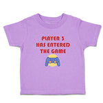 Toddler Clothes Player 3 Has Entered The Game with Joystick Toddler Shirt Cotton