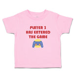 Toddler Clothes Player 3 Has Entered The Game with Joystick Toddler Shirt Cotton