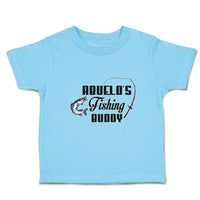 Toddler Clothes Abuelo's Fishing Buddy Fish and Fishing Net Toddler Shirt Cotton