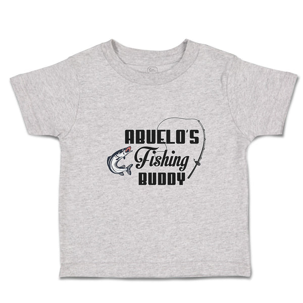 Toddler Clothes Abuelo's Fishing Buddy Fish and Fishing Net Toddler Shirt Cotton