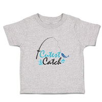 Toddler Clothes Cutest Catch Fish with Fishinh Net Toddler Shirt Cotton