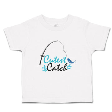 Toddler Clothes Cutest Catch Fish with Fishinh Net Toddler Shirt Cotton