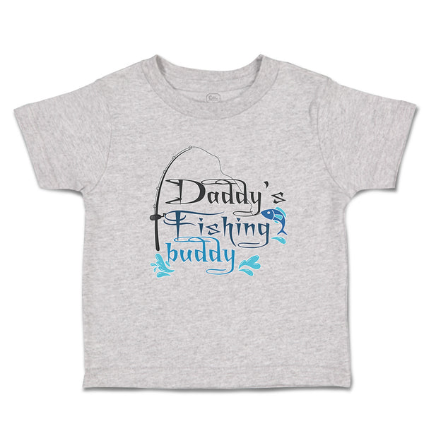 Toddler Clothes Daddy's Fishing Buddy Fish with Fishing Net Toddler Shirt Cotton