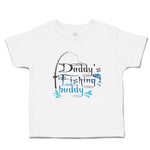 Toddler Clothes Daddy's Fishing Buddy Fish with Fishing Net Toddler Shirt Cotton