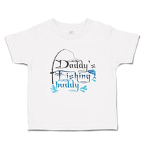 Toddler Clothes Daddy's Fishing Buddy Fish with Fishing Net Toddler Shirt Cotton