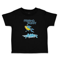 Toddler Clothes Fishing Buddy Fish in Water and Jumping Toddler Shirt Cotton