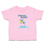 Toddler Clothes Fishing Buddy Fish in Water and Jumping Toddler Shirt Cotton