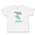 Toddler Clothes Fishing Buddy Fish in Water and Jumping Toddler Shirt Cotton