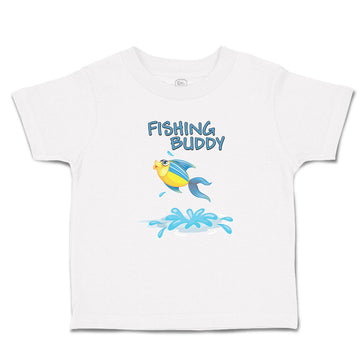 Toddler Clothes Fishing Buddy Fish in Water and Jumping Toddler Shirt Cotton