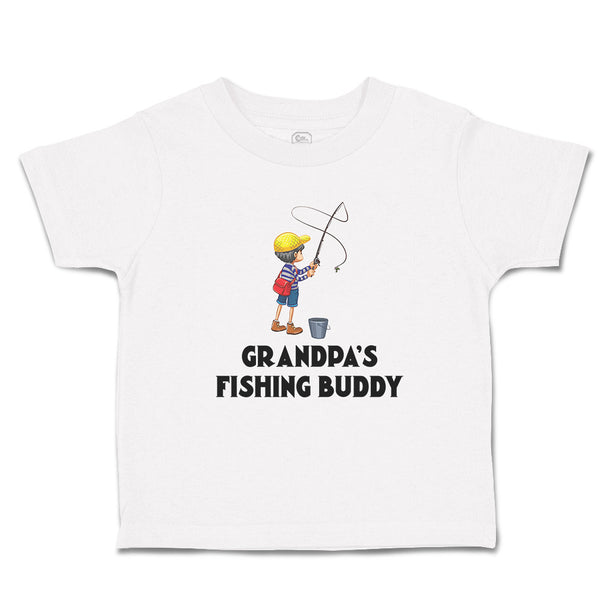 Cute Toddler Clothes Grandpa's Fishing Buddy Boy Standing Net Hat Bag Cotton