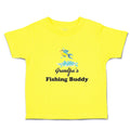 Cute Toddler Clothes Grandpa's Fishing Buddy with Jumping Fish and Water Cotton