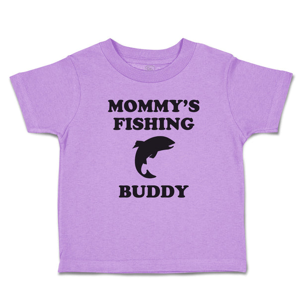 Toddler Girl Clothes Mommy's Fishing Buddy Toddler Shirt Baby Clothes Cotton