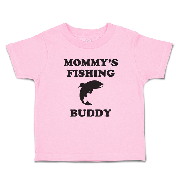 Toddler Girl Clothes Mommy's Fishing Buddy Toddler Shirt Baby Clothes Cotton