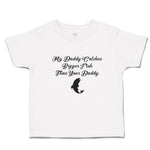 Toddler Girl Clothes My Daddy Catches Bigger Fish than Your Daddy Toddler Shirt