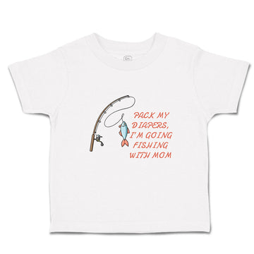 Toddler Girl Clothes Pack My Diapers I'M Going Fishing Mom Fish Net Cotton