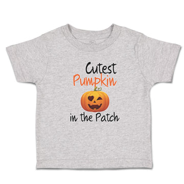 Toddler Clothes Cutest Pumpkin in The Patch Pumpkin Winked Smile Face Cotton