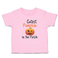 Toddler Clothes Cutest Pumpkin in The Patch Pumpkin Winked Smile Face Cotton