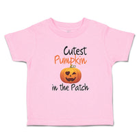 Toddler Clothes Cutest Pumpkin in The Patch Pumpkin Winked Smile Face Cotton