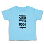 Toddler Clothes I Vant to Suck Your Boob with Bat Silhouette Toddler Shirt