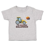 Toddler Clothes I'M Digging Halloween with Working Vehicle in Smile Face Cotton