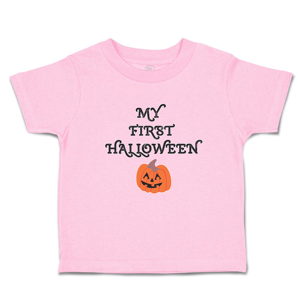 Toddler Clothes My First Halloween with Funny Face Toddler Shirt Cotton