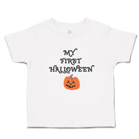 Toddler Clothes My First Halloween with Funny Face Toddler Shirt Cotton