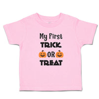 Toddler Clothes My First Trick Or Treat with Smile Halloween Toddler Shirt