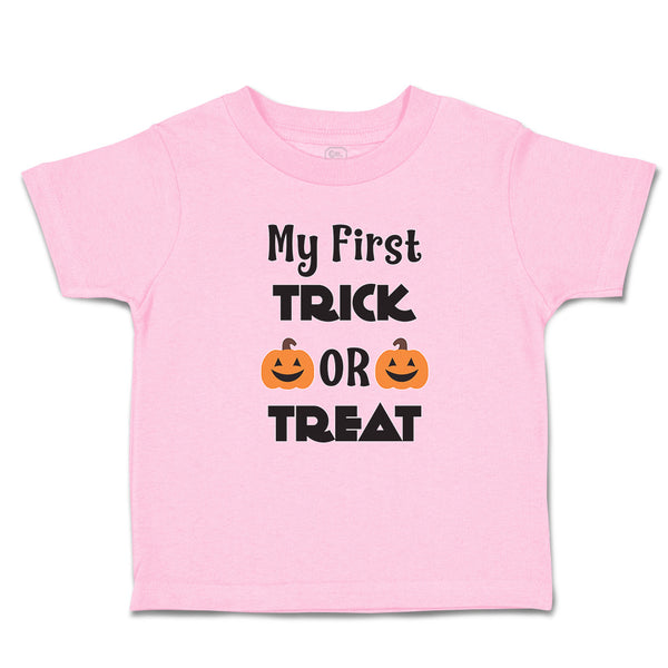 Toddler Clothes My First Trick Or Treat with Smile Halloween Toddler Shirt