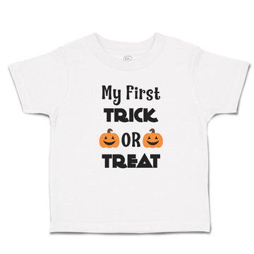 Toddler Clothes My First Trick Or Treat with Smile Halloween Toddler Shirt