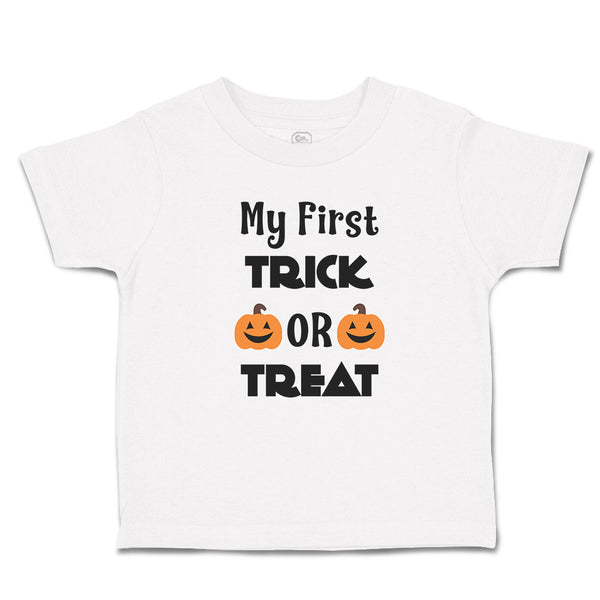 Toddler Clothes My First Trick Or Treat with Smile Halloween Toddler Shirt