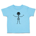 Cute Toddler Clothes Silhouette Skeleton Skull Body Toddler Shirt Cotton