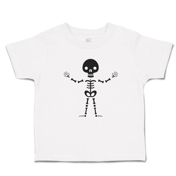 Cute Toddler Clothes Silhouette Skeleton Skull Body Toddler Shirt Cotton