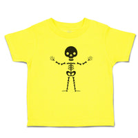 Cute Toddler Clothes Silhouette Skeleton Skull Body Toddler Shirt Cotton