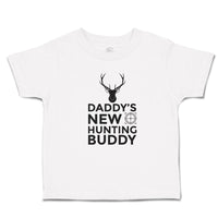 Toddler Clothes Daddy's New Hunting Buddy Wild Animal Deer Face with Horn Cotton