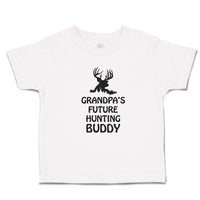 Toddler Clothes Grandpa's Future Hunting Buddy Wild Animal Deer with Horn Cotton